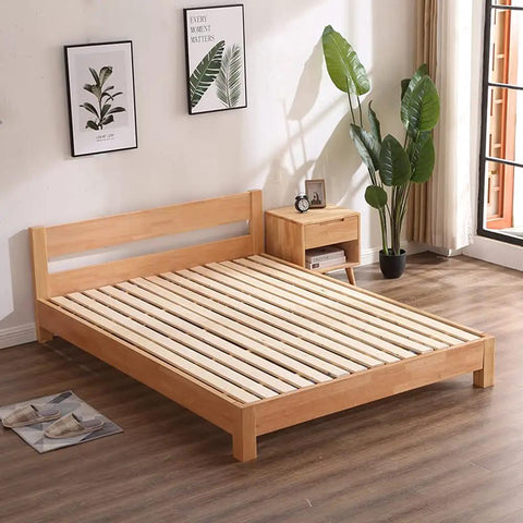 Premium Steel Bed Rail Brackets And Frame Hardware For Wooden Headboards Footboards Quick Install Kit Comes Nailed In With All Needed Screws Keeps Your Setup Rock Solid on wooden bed frame with slats.