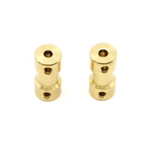 8 Pack Brass Shaft Couplings 3mm To 3.17mm With Screws For Small Motors, 9mm Outer Diameter, 20mm Length, Inner Diameter 3mm To 3.17mm
