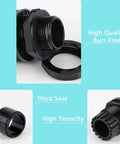 Aandxmok 30 pcs waterproof cable glands with PG7 thread (3-6.5mm); PA66 black plastic fittings