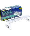 Unbreakable Air Deflector Built To Last 8 To 12 Inch Adjustable Heat And Air Deflector with Magnetic Mount in packaging