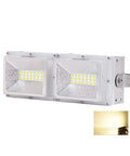 Heavy Duty 200W Led Flood Light For Outdoor Yard Security No Sweat Install High Output Adjustable Head, front view showing dual light panels.