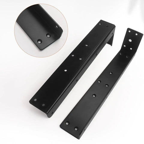Beefy L Shaped Wall Mounted Shelf Brackets Thickened Invisible Design Sturdy Heavy Shelving Supports for Kitchen Bathroom Office