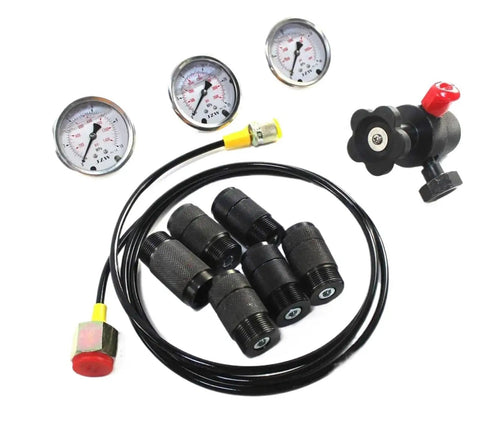 Portable Hydraulic Nitrogen Accumulator Charging Pressure Gauge Tool For Excavators 10 MPa 25 MPa 40 MPa Kit With Inflation Valves