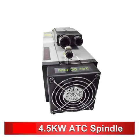 Beefy 4.5KW ATC Automatic Tool Change CNC Spindle Motor Air Cooled ISO30 For Engraving Milling Router Machines 220V 380V with fan view
