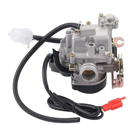 GY6 50Cc Carburetor Big Bore 18Mm For 139QMB 139QMA Engines, suitable for Taotao scooters, viewed from the side