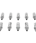 Killer Deal 10 Pack Hydraulic Hose Fittings Quarter Inch NPTF Male Crimp Connectors For Quarter Inch ID Hose Lines Leak Proof Seal Works Flawless On Truck Car Equipment High Quality Steel Easy Install Fix Any Job, 10 steel fittings