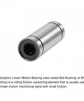 Eight Piece Kit Of Extra Long LM8LUU And LM10LUU Linear Ball Bearings, chrome steel linear motion bearing for CNC routers.