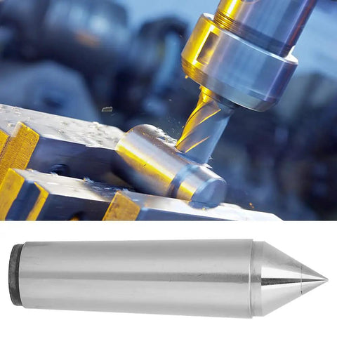 MT5 F118 Morse Taper Dead Center With Tungsten Carbide Tip And 60 Degree Point Angle for precise wood and metal machining.