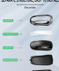 Sleek Rugged Carbon Fiber Key Fob Protector Case Optimized Perfect Fit Tesla Model X components diagram for easy installation.