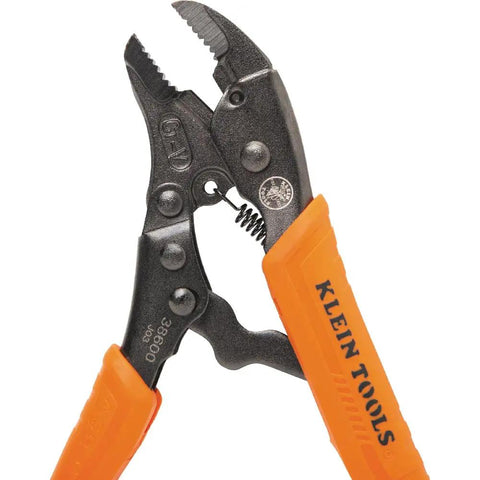 Curved Jaw Locking Pliers With Quick Release Handles, High Torque Mole Grips for Serious Clamping, 5-Inch, side view