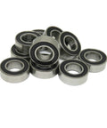 Pile of SMR126 6x12x4 Mm 2RS 440C Stainless Steel Bearing MR126 RS Double Shielded for RC cars, trucks, miniatures.