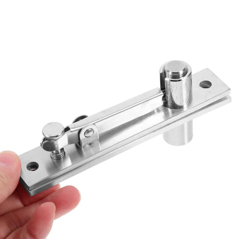 Beefy Heavy Duty Stainless Steel Pivot Door Hinges For Hidden Cabinets And Bookcases BEBEMOKO Invisible Swivel Hinges Set Of 2 in hand