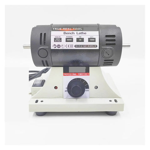 800W Bench Grinder With Flexible Shaft For Jade Carving And Wood Polishing front view showing power controls and motor.
