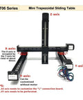X Y Z Axis Motorized Slide Table With T Type Linear Guide Rail Stage Mini Sliding Table Electric Linear Stage Pro Grade
