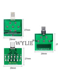 All In One Digital Multimeter For Electronics Repair Pro Grade with 3 green USB PCB dock flex testers measuring 27x29mm.