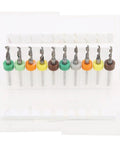 10Pcs Micro Twist Bit Set With Tungsten Steel Bits For PCB Repair And Circuit Board Engraving Straight Handle Mini Drill Bits 2.1 To 3.0 mm Spiral Bit Kit With Precision Loop Pro Grade Durable And Sharp in clear plastic case