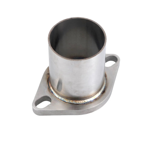 Stainless Steel Exhaust Flange Repair Pipe Kit 3 Inch OD With Gasket Bolts And Nuts Quick Grip Fit showing a durable exhaust flange with mounting holes.