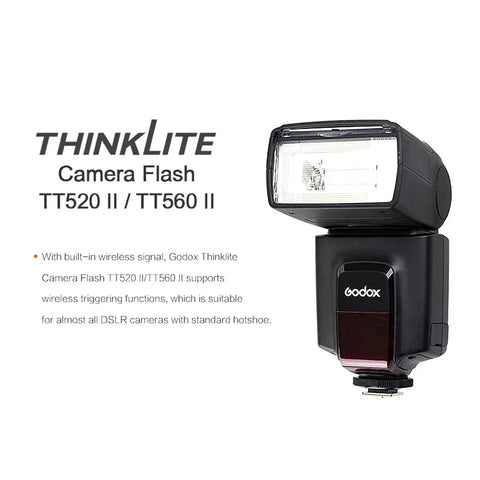 TT520II Wireless Speedlite Flash With 433MHz Transmission RT Transmitter 16 Channels Built In Receiver