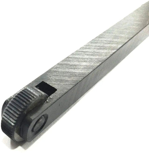 Close-up of Double End Straight Knurling Tool Holder For Lathe And Mill, One Half By One Half By Five Inches, Tool Steel
