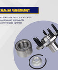 Front Wheel Bearing And Hub Assembly 518515 Fits Ford Escape 2001 2012 Mazda Tribute 2001 2011 Mercury Mariner 2005 2011 5 Lug Two Pack Front Hub Kit For Replacement And Everyday Driving showing components and sealing performance.