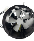 HVAC Furnace Draft Inducer Motor Replacement For M1 Combustion Blower Assembly front view showing fan blades and wiring