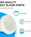 Motor Gear Replacement For Food Slicer FS150 FS-150 FS155 Direct Replacement Part 026599 26599 Easy Install For Quick Meat Slicer Repair No Fuss Easy Fix That Keeps It Running, nylon gear