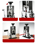 Ultimate Copper Wire Strripper Machine with precision hand crank, showing parts for wire stripping in close-up view.