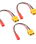 XT60 Female To JST Female Connector Adapter Kit 3 Pack With 20 AWG 3 Inch Cable For RC Lithium Battery Charging