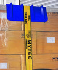 Built Tough 10 Pack Blue V Shaped Corner Protectors Heavy Duty Wide Wing Edge Guards 8X8X24 Inch HDPE securing cargo with strap.