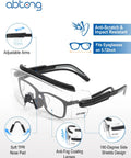 Tough As Nails ANSI Z87 Certified Safety Glasses For Glasses Wearers Over Spec showing adjustable arms and anti-fog lenses.