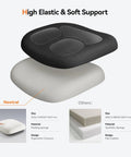Ergonomic Office Chair cushion layers, showcasing high elastic and soft support, molding sponge material, with ergonomic contours.