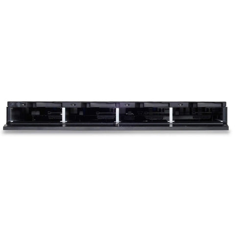 Top Tier 4 Bay 1U Rackmount Raid Storage System With Usb 3.0 And Esata Port For Badass Server Rigs showcasing front view with four drive bays.