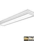 2ft Dimmable LED Wraparound Light With 3 Color Temperature 3000K 4000K 5000K 50W 5500LM Kitchen Flush Mount Linear Ceiling Fixture 24 Inch