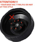 6 Fin Blender Blade Assembly Replacement For BL770 BL780 BL660 With 3.35 Inch Base showing caution for 7 fins.