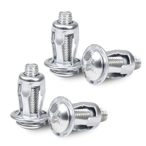 80 Piece Expansion Screw Petal Nut Kit For M4-20 M4-25 M5-25 M6-25 Sizes Galvanized Jack Nuts close-up view