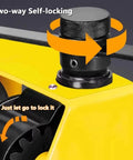 Close-up of Workhorse Heavy Duty Worm Gear Hand Winch Two Way Self Locking Manual Crank adjustment knob and locking mechanism.