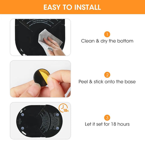 Installation guide for Self Adhesive Appliance Sliders 24 Pcs Small Appliance Rollers Caster Wheels for Mixer Coffee Maker and Air Fryer