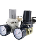 Air Pressure Regulator And Pneumatic FRL Regulating Valve For Compressor Air Treatment Unit, black, gray, durable, pro-grade