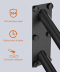 20 Inch Stainless Steel Handrail For 1 To 3 Steps, 1.25 Inch Tube, Oil Rubbed White Safety Grab Bar, Wall Mounted Stair Rail, durability features