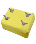Replaceable Grill Brush Head Bristle Free BBQ Cleaner Rock Solid Scraping Blade with yellow pad and metal fasteners