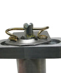 Close-up of Premium Badass Quarter Turn Spring Adjuster for elastics, featuring metal spring and securing hardware.