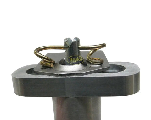 Close-up of Premium Badass Quarter Turn Spring Adjuster for elastics, featuring metal spring and securing hardware.