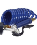 Pet Grooming Aluminum Angled Spray Valve With 9 Foot Coiled Hose 35 Degree Spray Heat Resistant Rubber Grip Handle Hold Down Clip