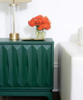 Side table painted with Chalk Finish Paint For Furniture And Cabinets No Priming Or Sanding Water Based Low VOC Green Wise Certified.
