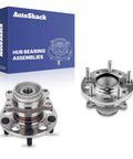 Rear Wheel Hub Bearing Assembly Set for Left and Right With ABS, Fits 2011-2016 Hyundai Elantra, 2012-2017 Hyundai Veloster