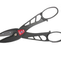 Beefy 12 Inch Aluminum Snip For Heavy Duty Metal Cutting With High Carbon Blades, Combination Cut, Large Handle Loops