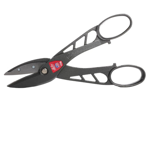 Beefy 12 Inch Aluminum Snip For Heavy Duty Metal Cutting With High Carbon Blades, Combination Cut, Large Handle Loops