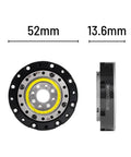 Beefy Torque Harmonic Drive HD11 Strain Wave Gearbox For Nema 17 BLDC Motor Low Backlash Reducer 52mm CNC side and front view