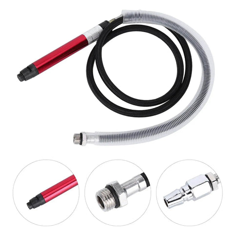 High Speed Air Grinder Pen Shaped Portable Tool With 58000rpm For Metalworking And Plastic Fabrication Ergonomic One Handed Grip Alloy Steel Air Tube Connector Comes With A Full Pro Grade Tool Kit For Easy Sanding And Grinding