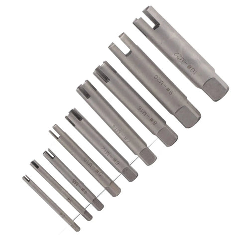 Premium Heavy Duty Screw Extractor Set To Bust Rusted Stripped Bolts And Broken Taps With Ease For Home Repair Projects Or Industrial Jobs Using This Durable High Speed Steel Removal Kit That Gets The Job Done Right, HSS extractors sizes 3/8 to M22
